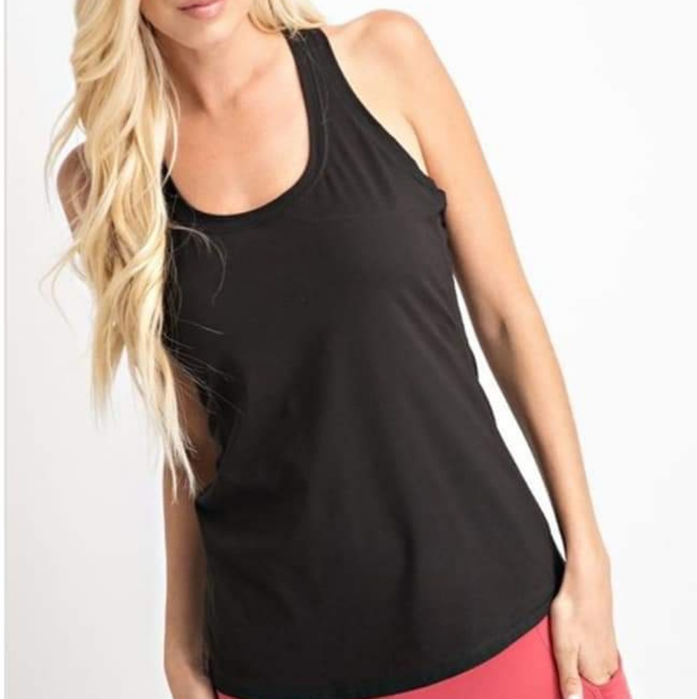 Black workout shirt